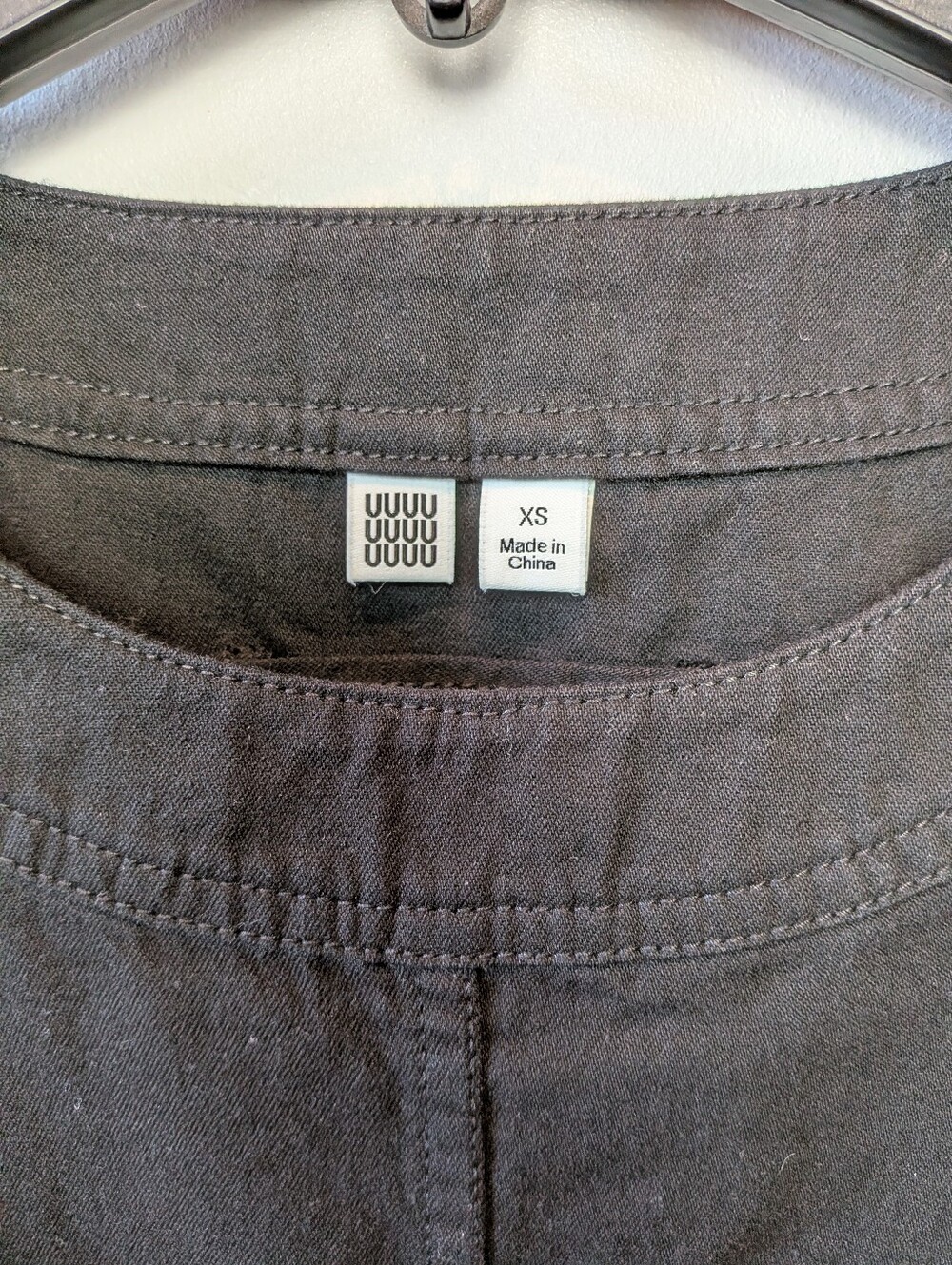 UNIQLO Women Mini Dress Black Color 100% Cotton Size XS (Run Bigger) Waist Strap - Picture 3 of 11